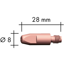 IMG-Dyse 1,2 mm M6x8x28 mm CU