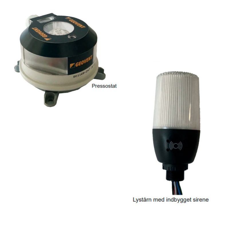 IMG-Geovent Geoguard trykvagt m/lys og sirene